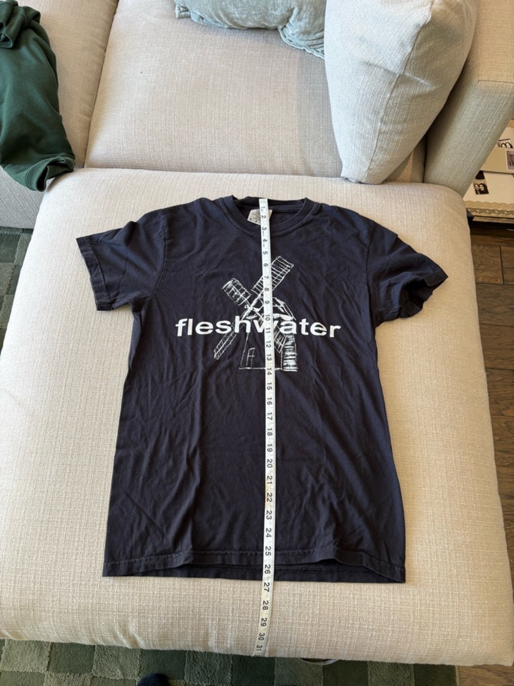 Comfort Colors Black 'fleshwater' Graphic Short Sleeve Tee